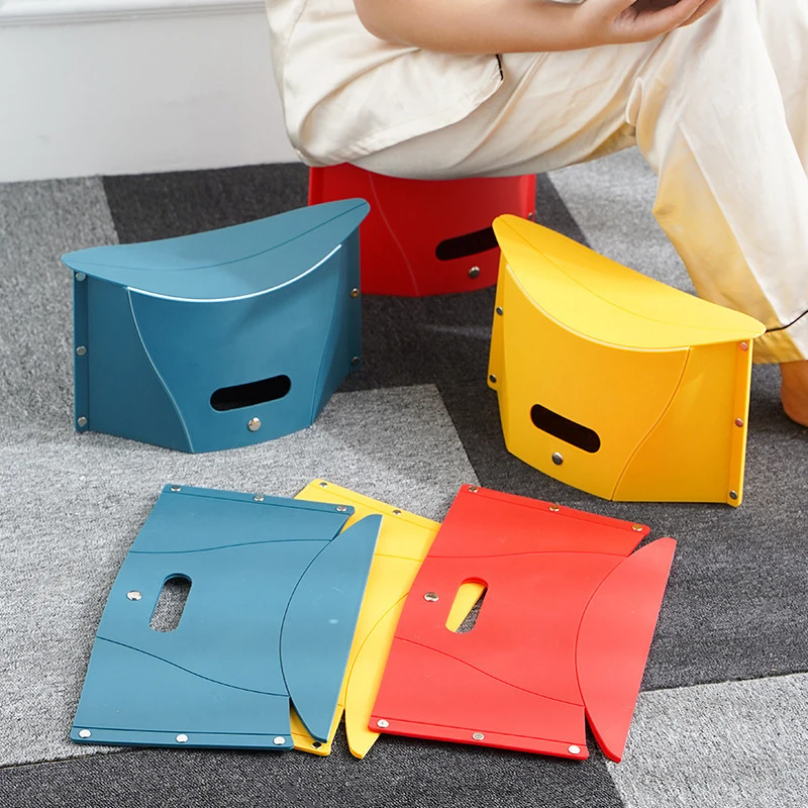 Outdoor Camping Chairs - Plastic Portable Folding Stool Outdoor Chairs