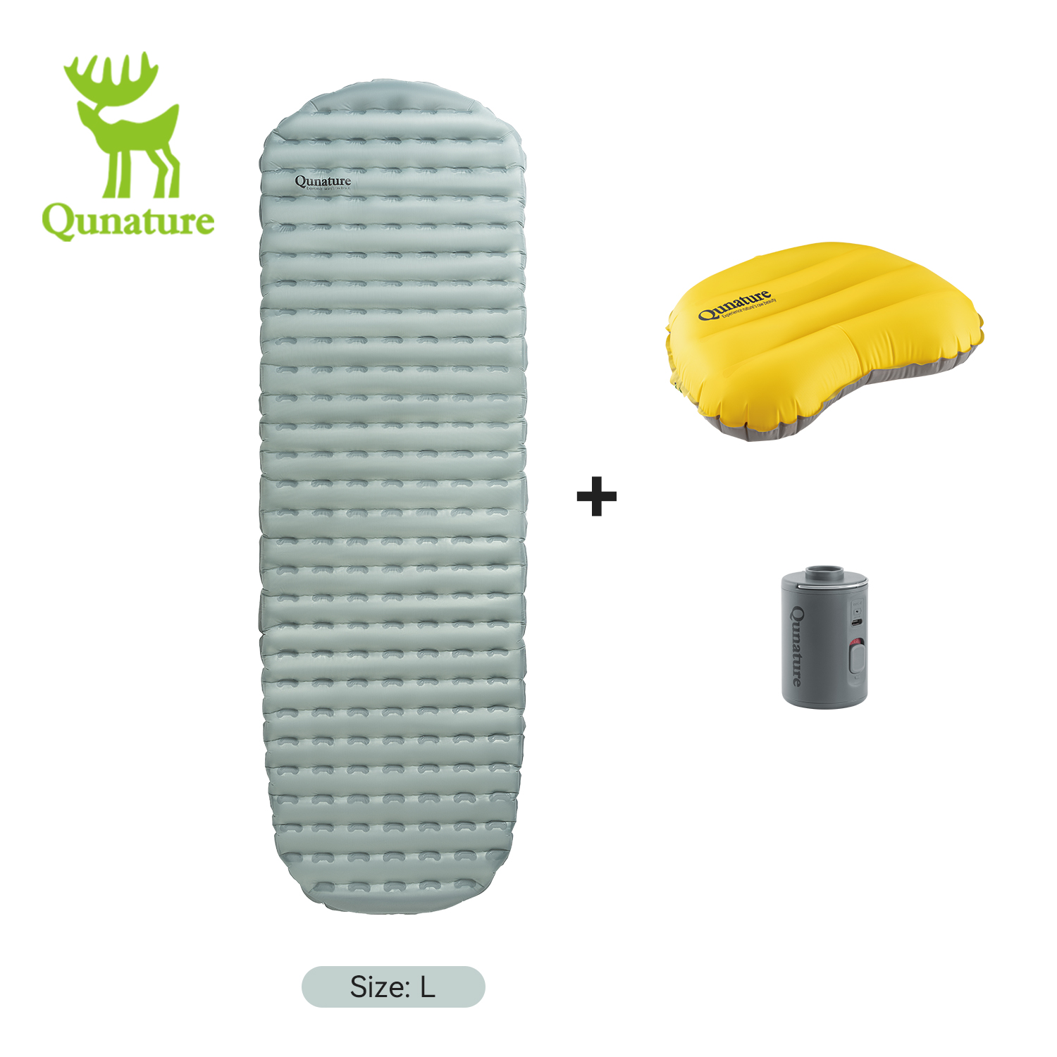 Outdoor Camping Quilt - Qunature 3Pcs/set Outdoor Camping Inflatable Mattress