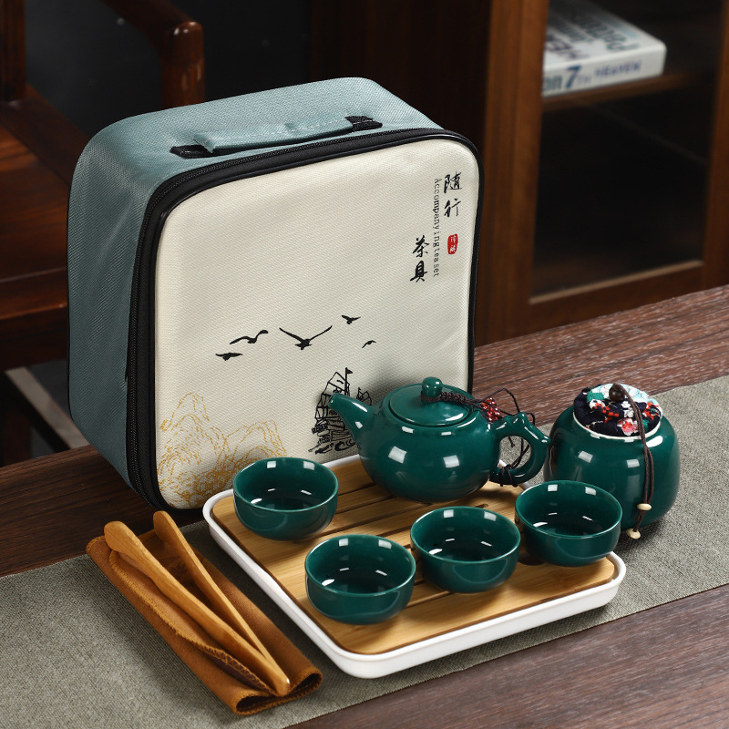 Outdoor Camping Kettle - Portable Travel Kung Fu Tea Set