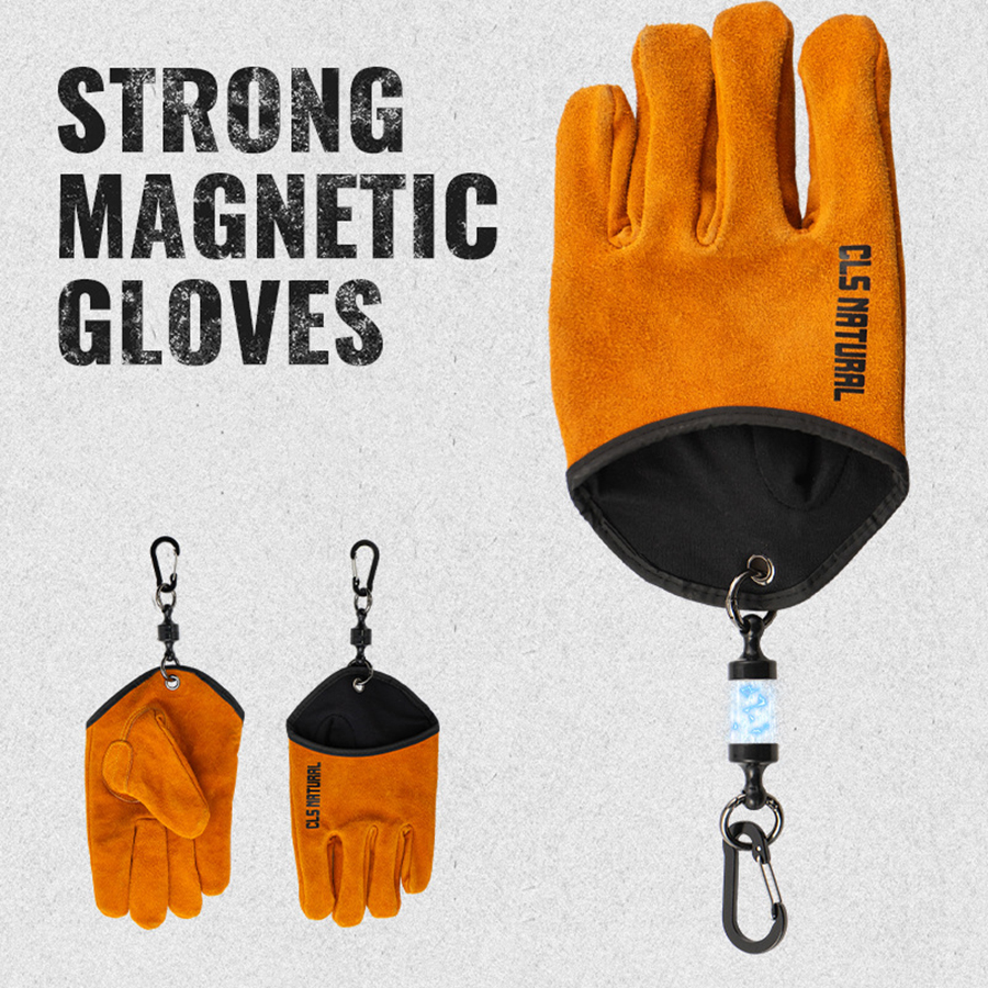 Outdoor Camping Tools - Heat Resistant BBQ Gloves Cowhide Leather