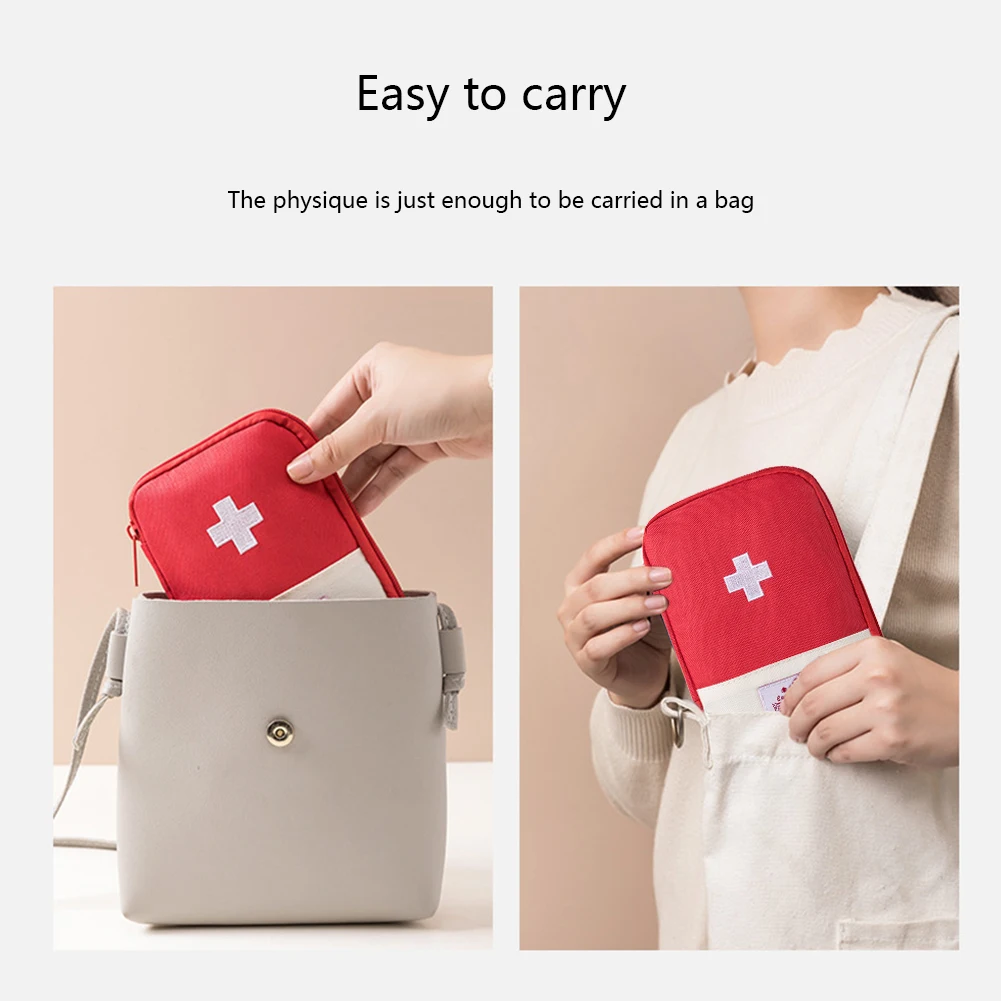 First Aid Kit Camping - Mini Travel Medicine Bag Portable Emergency