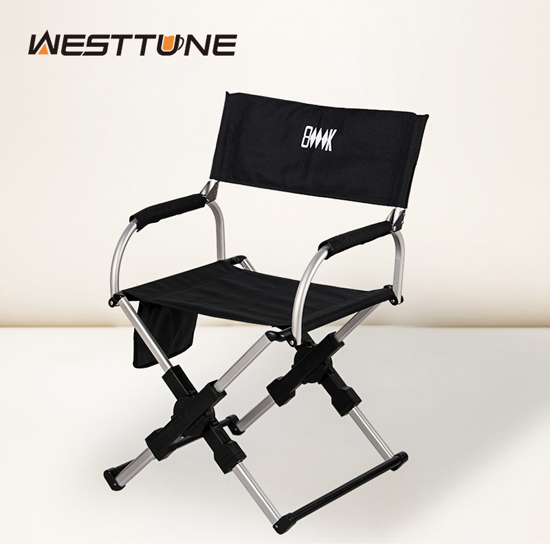 Outdoor Camping Folding Chairs - Outdoor Foldable Director's Chair Camping Beach