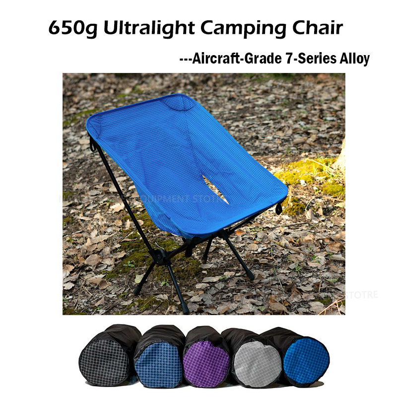 Outdoor Camping Folding Chairs - 650g Ultralight Folding Camping Chair XGrip