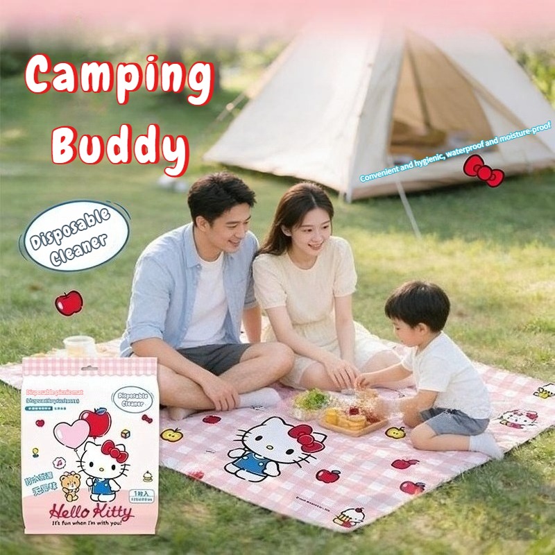 Outdoor Camping Quilt - Sanrio Kawaii Hello Kitty Waterproof Picnic