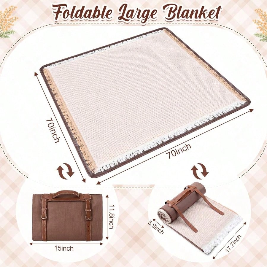 Outdoor Camping Blanket - 2 In 1 Waterproof Picnic Blankets