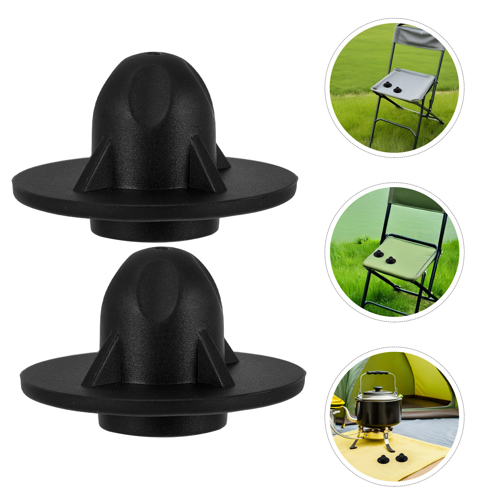 Outdoor Camping Folding Chairs - 8Pcs Anti-Sinking Chair Feet Covers Outdoor