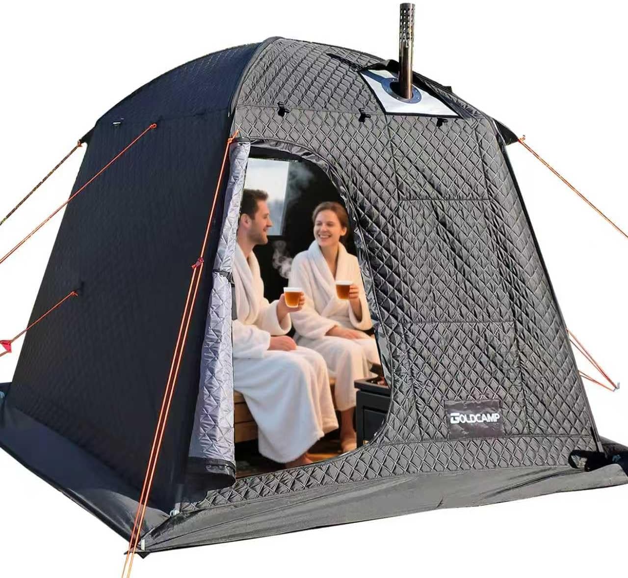 Outdoor Camping Quilt - 3-4 Person Portable Steam Sauna Tent,