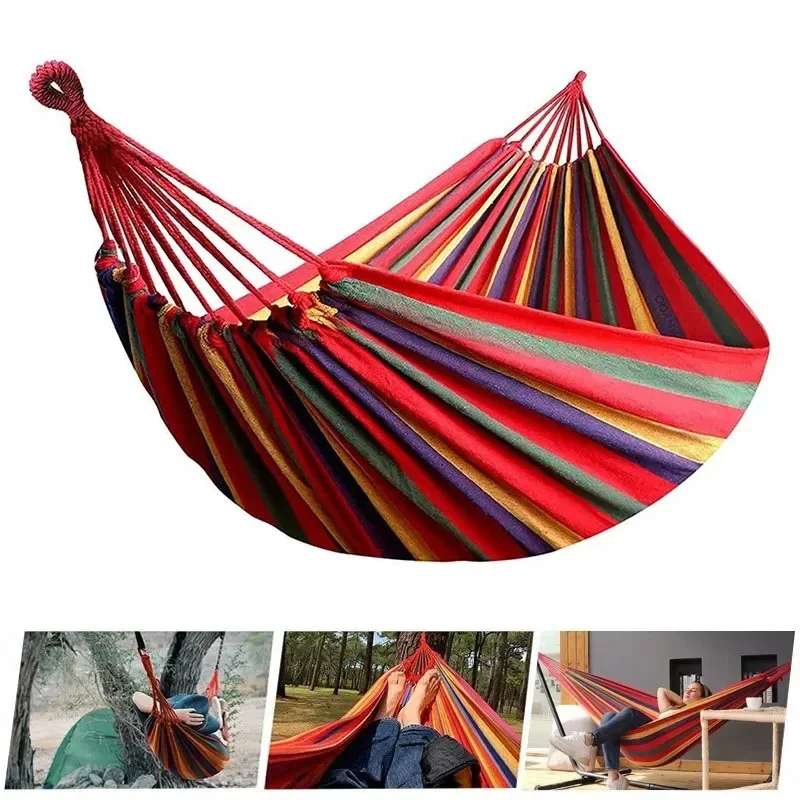 1pc Outdoor Canvas Hammock Cam - Camping Hammock reseña y precio