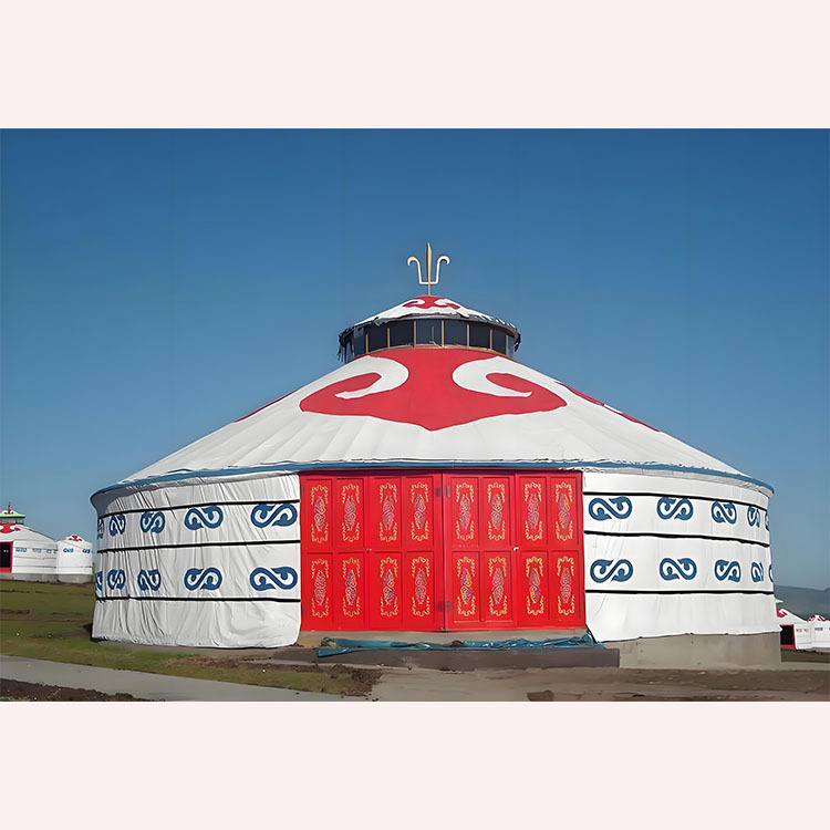 Outdoor Mongolian Tent with PV - Outdoor Camping Exhibition reseña y precio