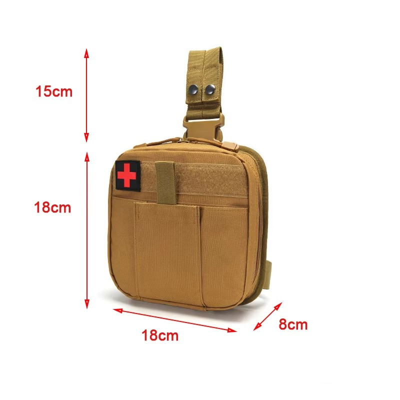 MOLLE Drop Leg Pouch Medical K - First Aid Kit Camping reseña y precio