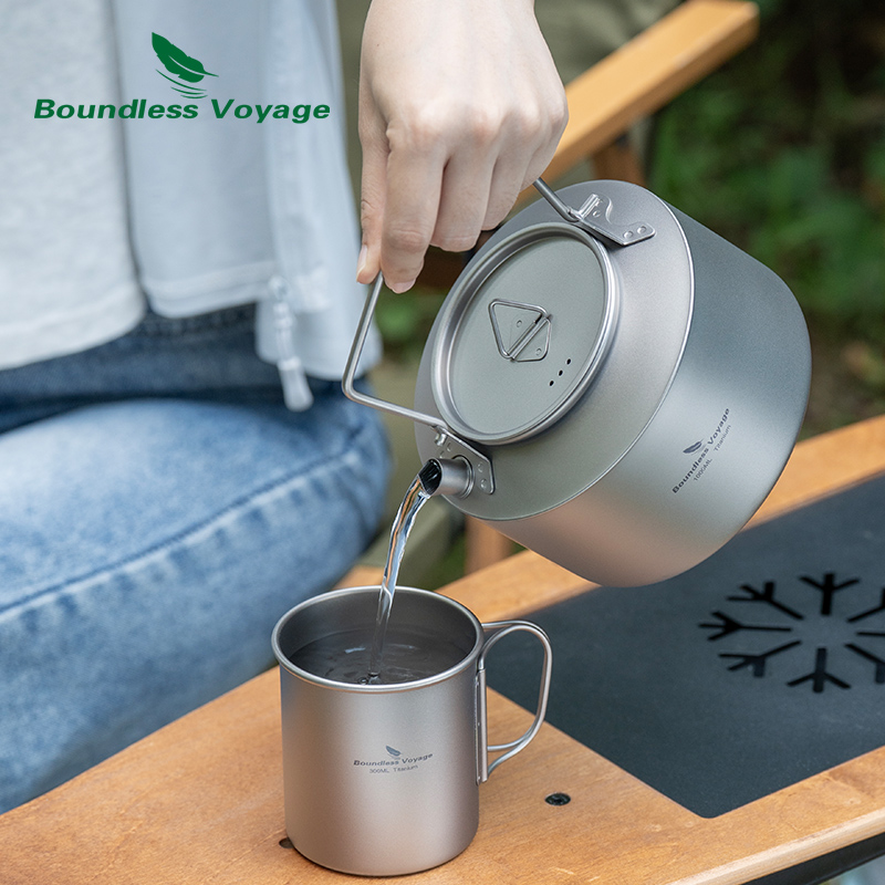 Boundless Voyage Titanium Kett - Outdoor Camping Kettle reseña y precio