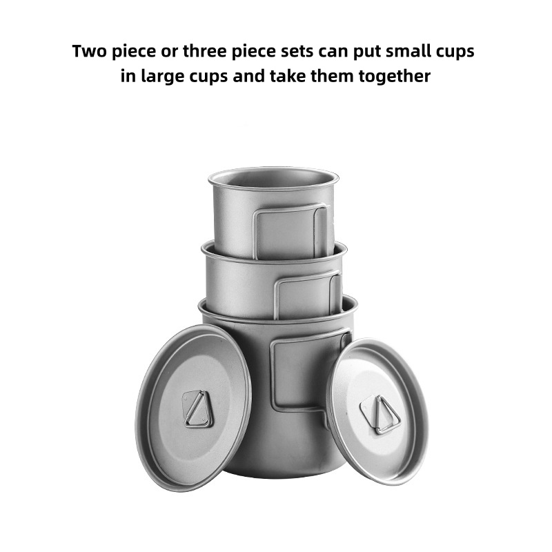 Titanium Camping Mug with Fold - Outdoor Camping Kitchen Table reseña y precio
