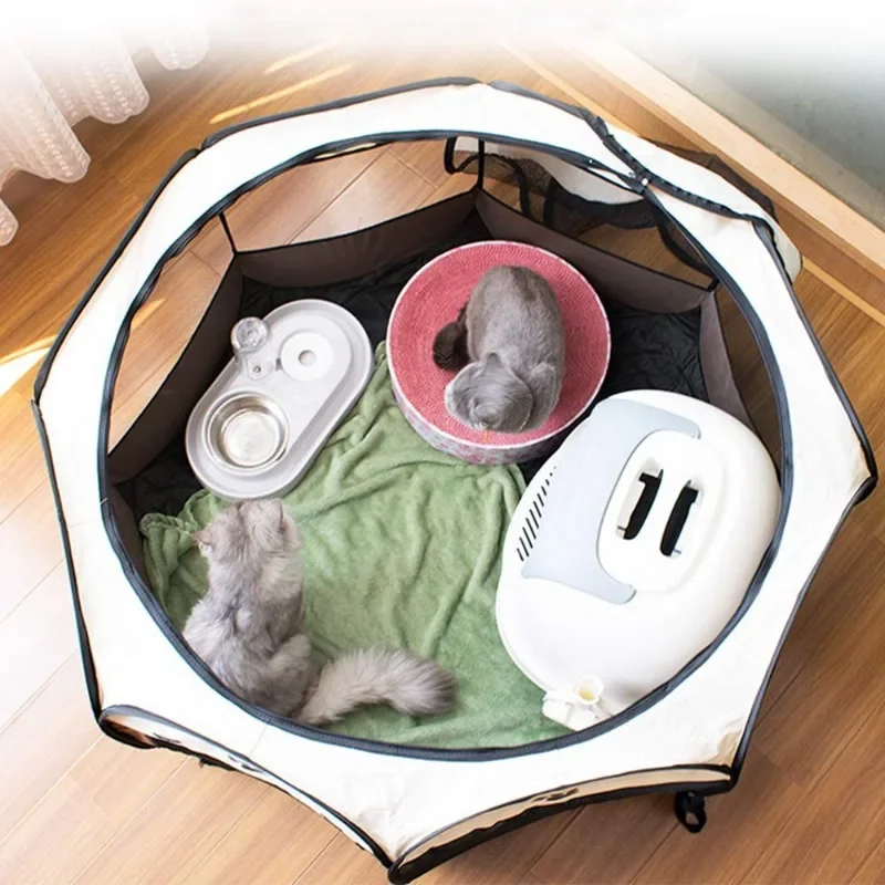 Portable Foldable Pet Cage Oct - Outdoor Camping Dog Fence reseña y precio