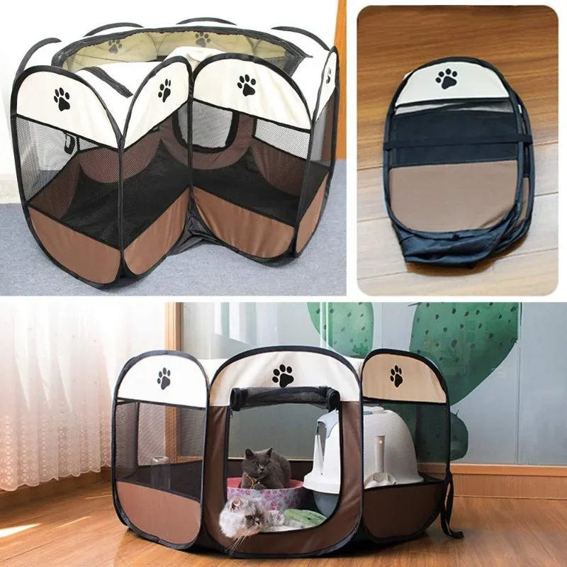 Portable Foldable Pet Cage Oct - Outdoor Camping Dog Fence reseña y precio