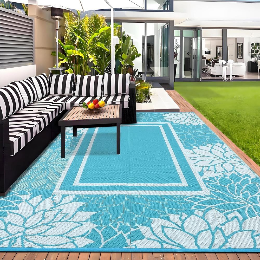 Lightweight 9x18 Outdoor Plast - Outdoor Camping Rugs 9X18 reseña y precio