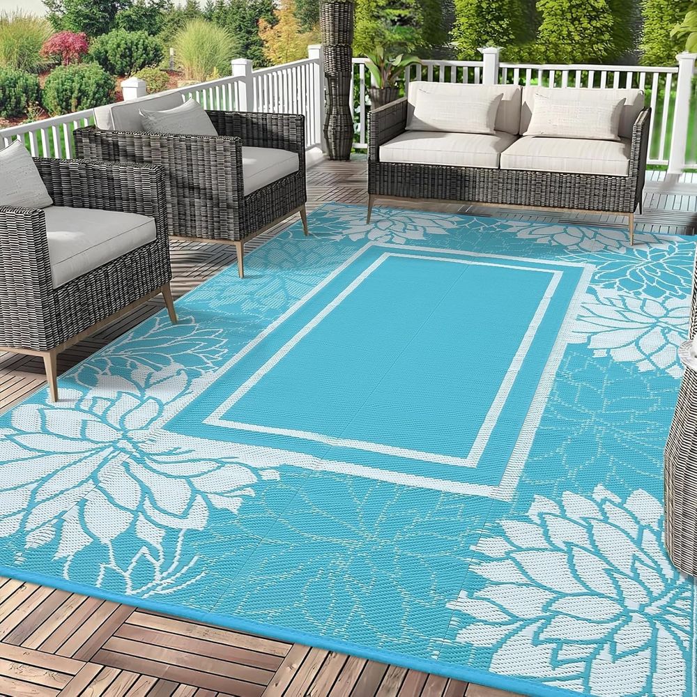 Lightweight 9x18 Outdoor Plast - Outdoor Camping Rugs 9X18 reseña y precio