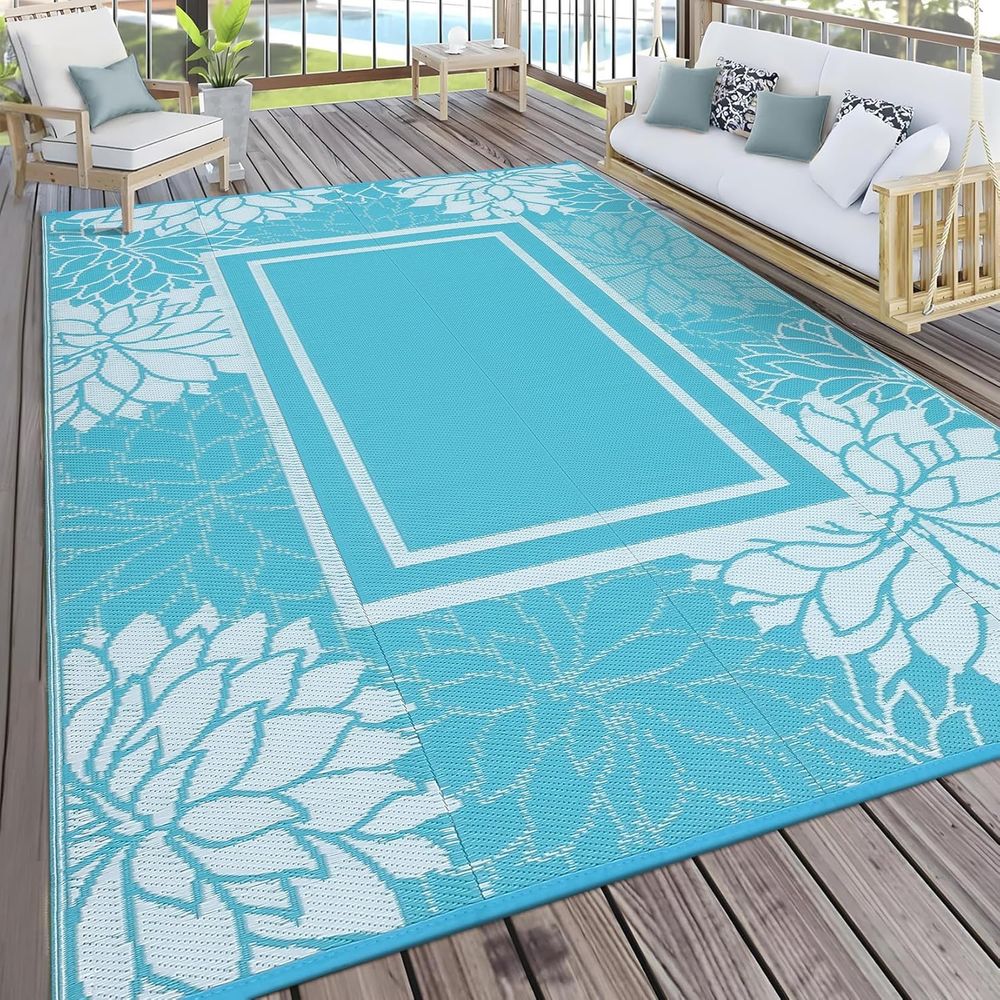 Lightweight 9x18 Outdoor Plast - Outdoor Camping Rugs 9X18 reseña y precio