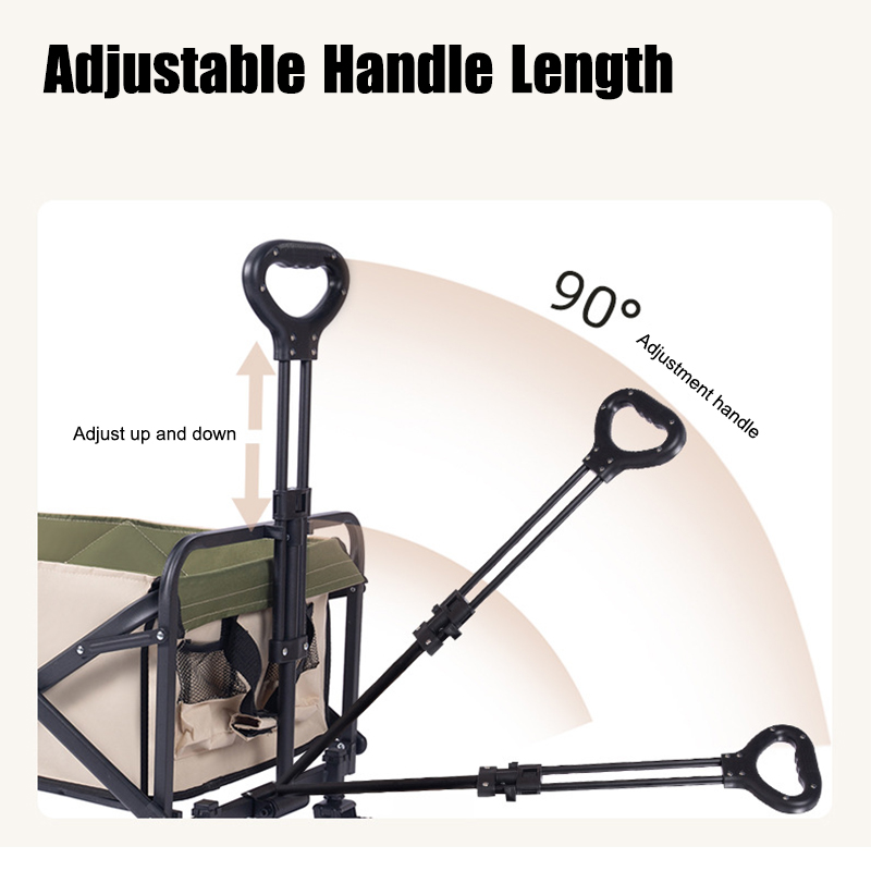 Trolley Black  Red Adjustable  - Outdoor Camping Wagon reseña y precio