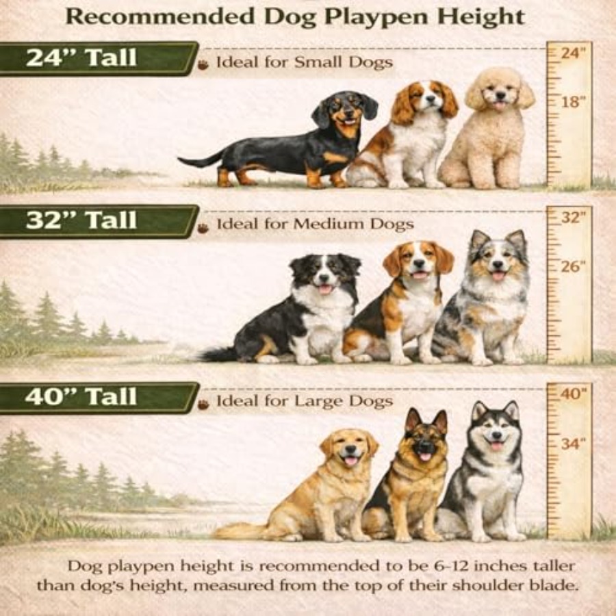 Outdoor dog play pen for small - Outdoor Camping Dog Fence reseña y precio