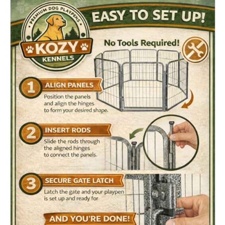 Outdoor dog play pen for small - Outdoor Camping Dog Fence reseña y precio