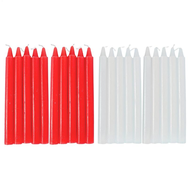 Taper Candles 10X Natural Wax  - Glow Sticks Survival reseña y precio