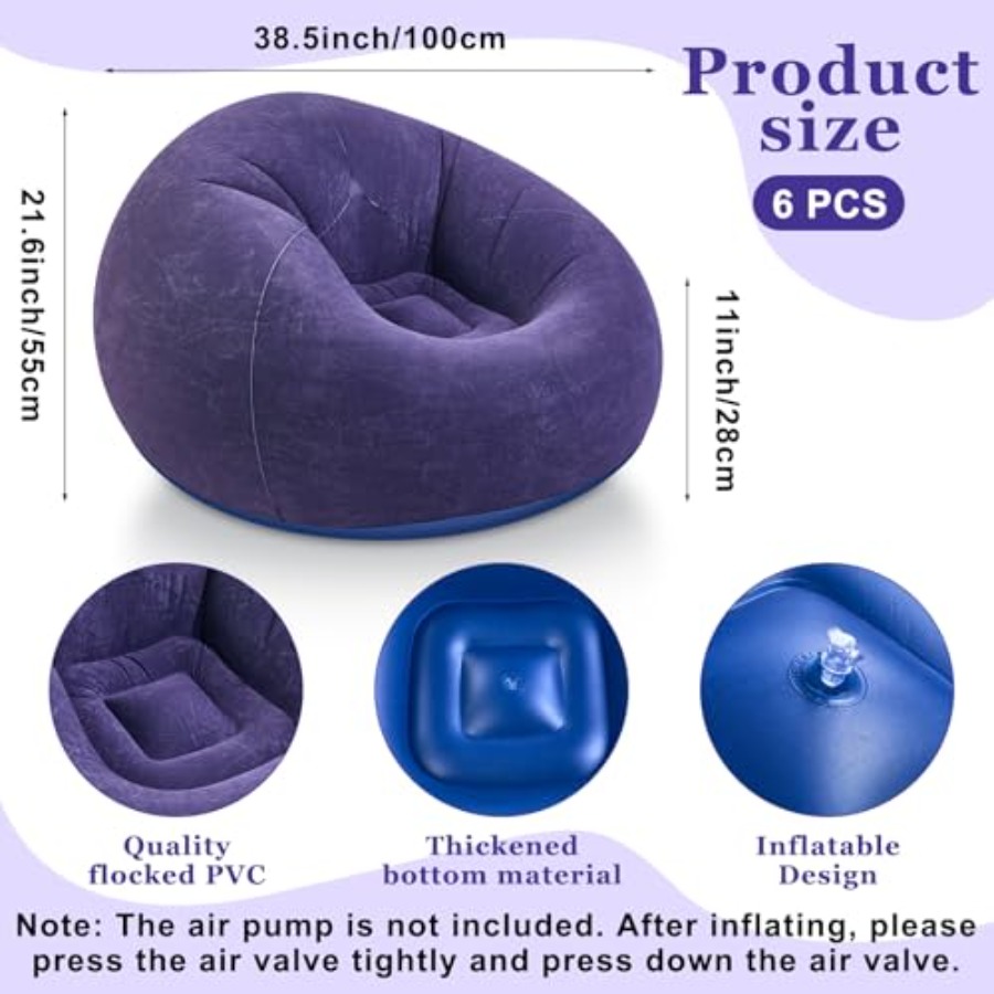 Inflatable Bean Bag Chairs Out - Outdoor Camping Folding Chairs reseña y precio