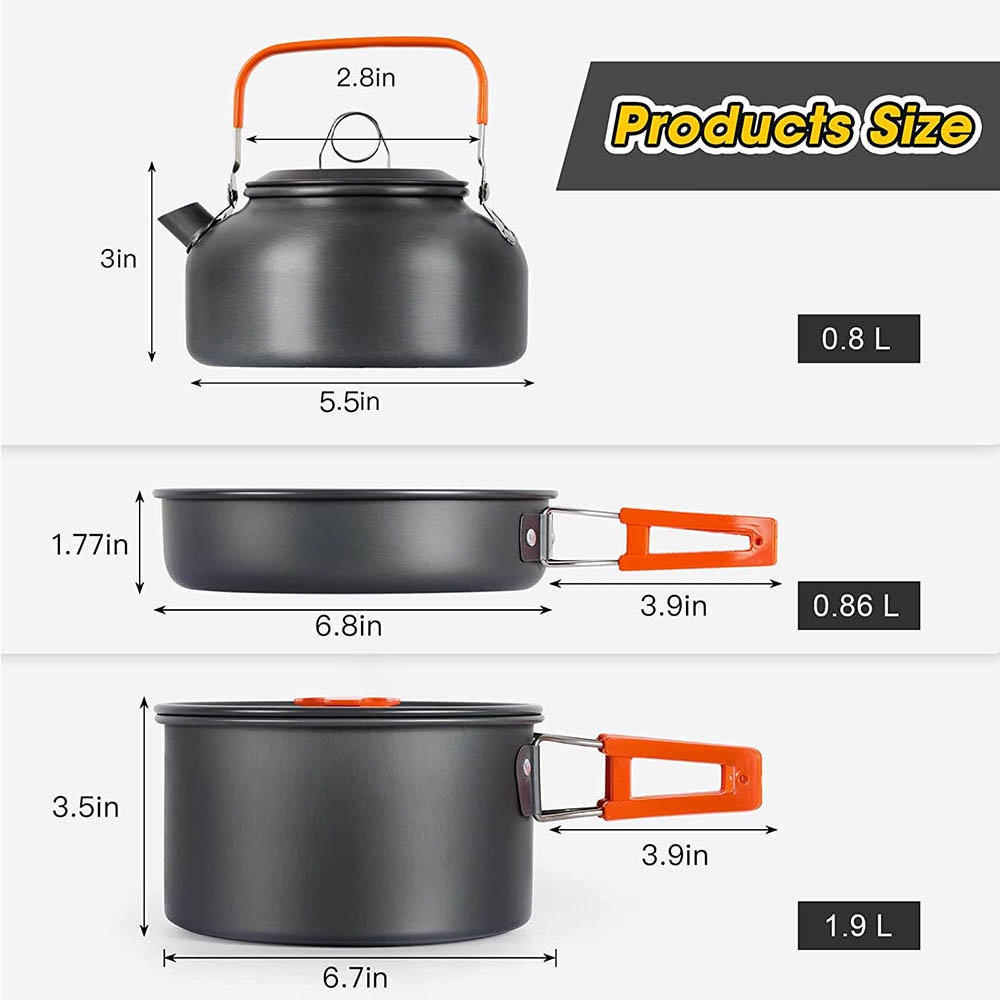 Outdoor camping cooker portabl - Outdoor Camping Kettle reseña y precio