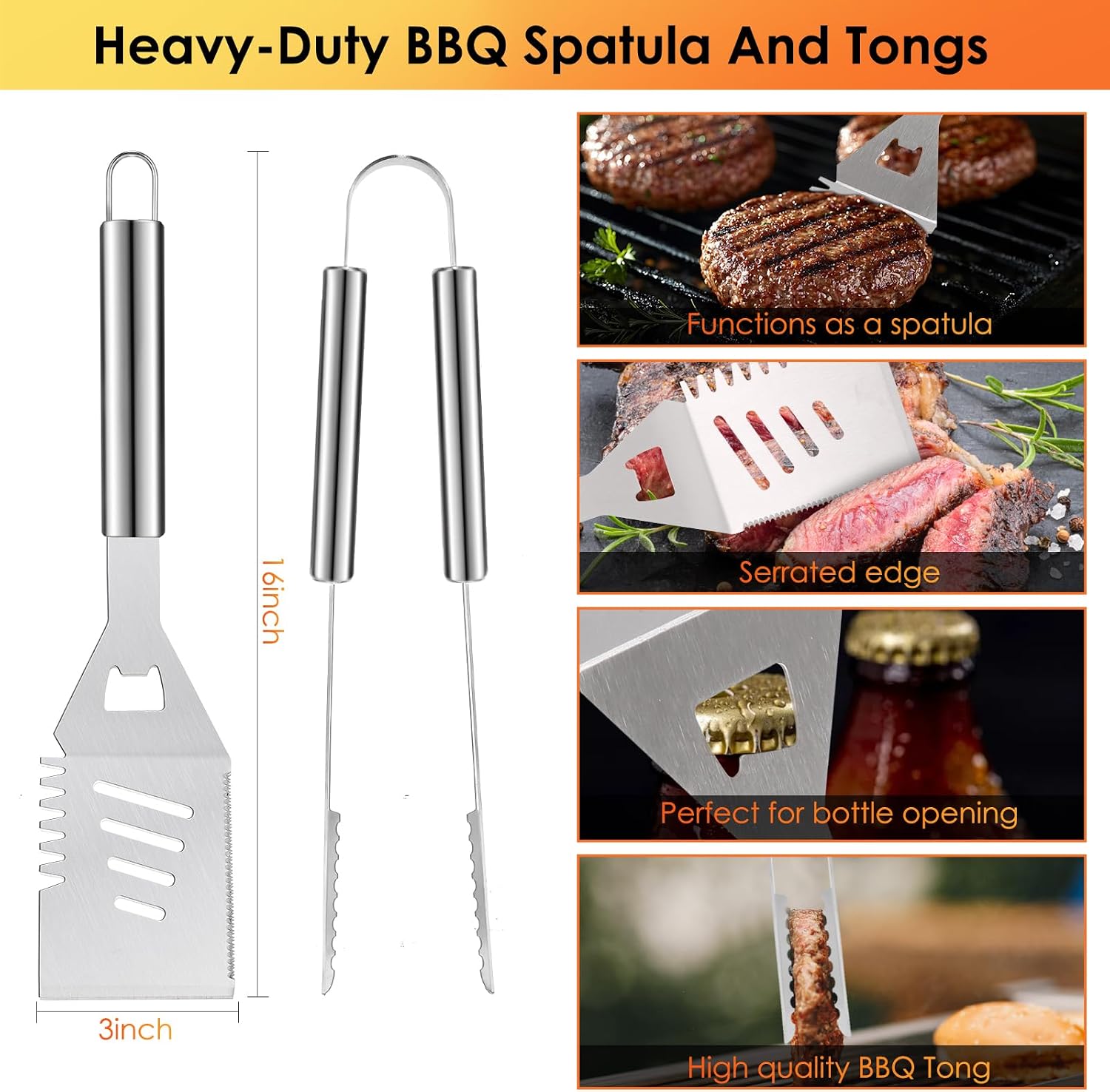 34Pcs BBQ Grilling Tools Set,  - Outdoor Camping Tools reseña y precio