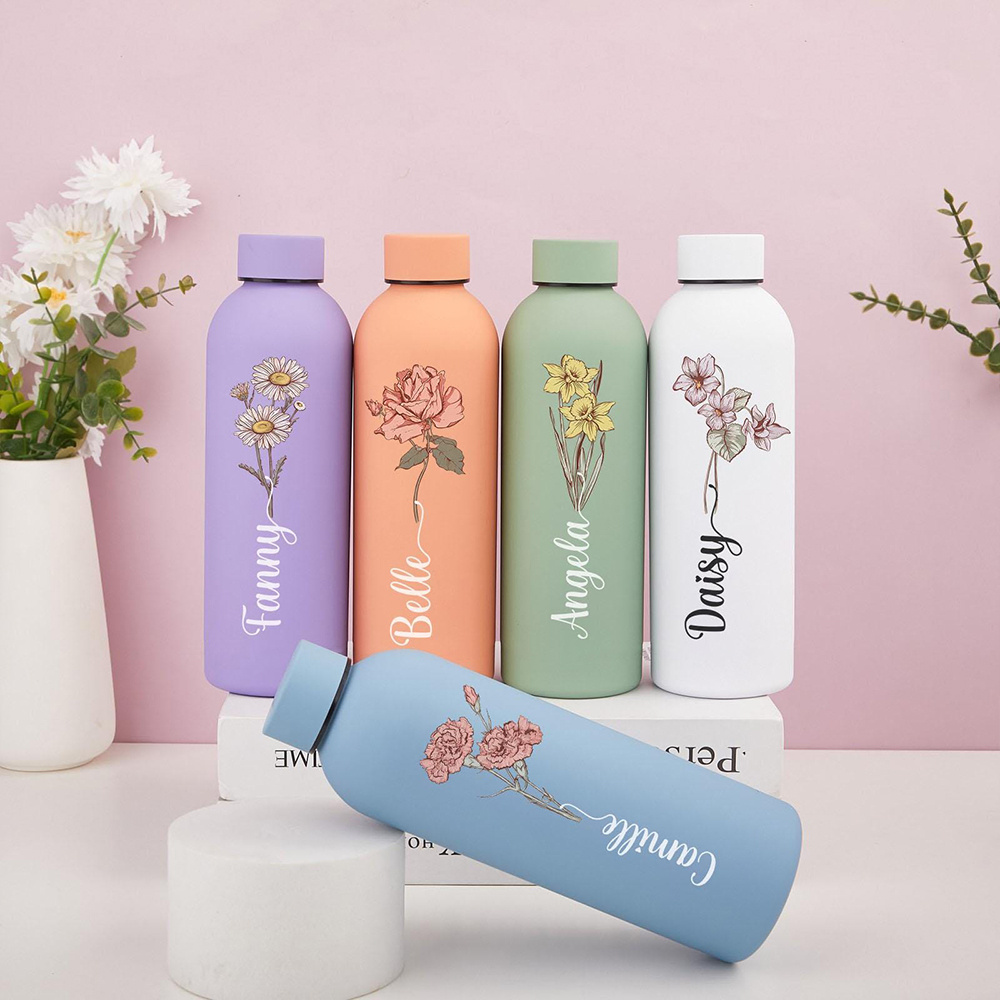 Customized floral water bottle - Outdoor Camping Water Tank reseña y precio