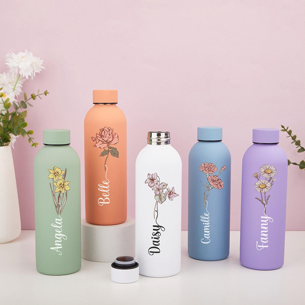 Customized floral water bottle - Outdoor Camping Water Tank reseña y precio