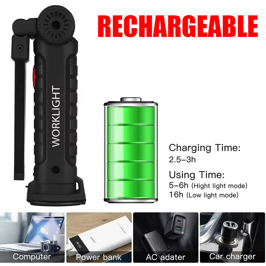 Portable LED Flashlight with M - Outdoor Camping Lampe reseña y precio