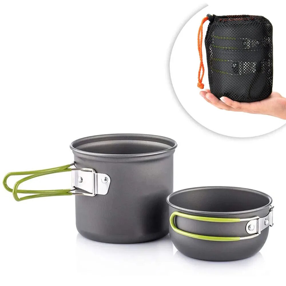 Camping Cookware Mess Kit Ultr - Outdoor Camping Kitchen Table reseña y precio