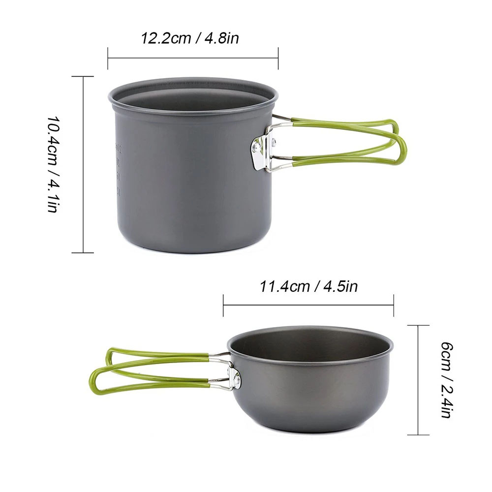 Camping Cookware Mess Kit Ultr - Outdoor Camping Kitchen Table reseña y precio
