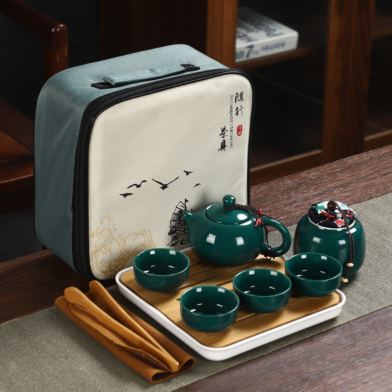 Portable Travel Kung Fu Tea Se - Outdoor Camping Kettle reseña y precio