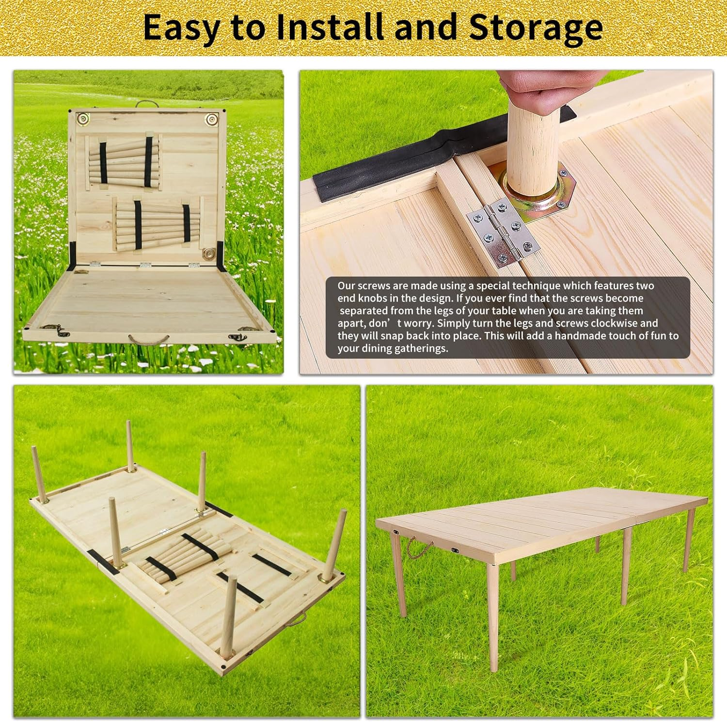 Boho Style Portable Pine Picni - Outdoor Camping Decor Ideas reseña y precio