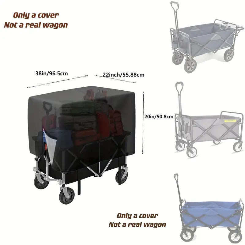 1pc Camping Cart Waterproof Co - Outdoor Camping Wagon reseña y precio