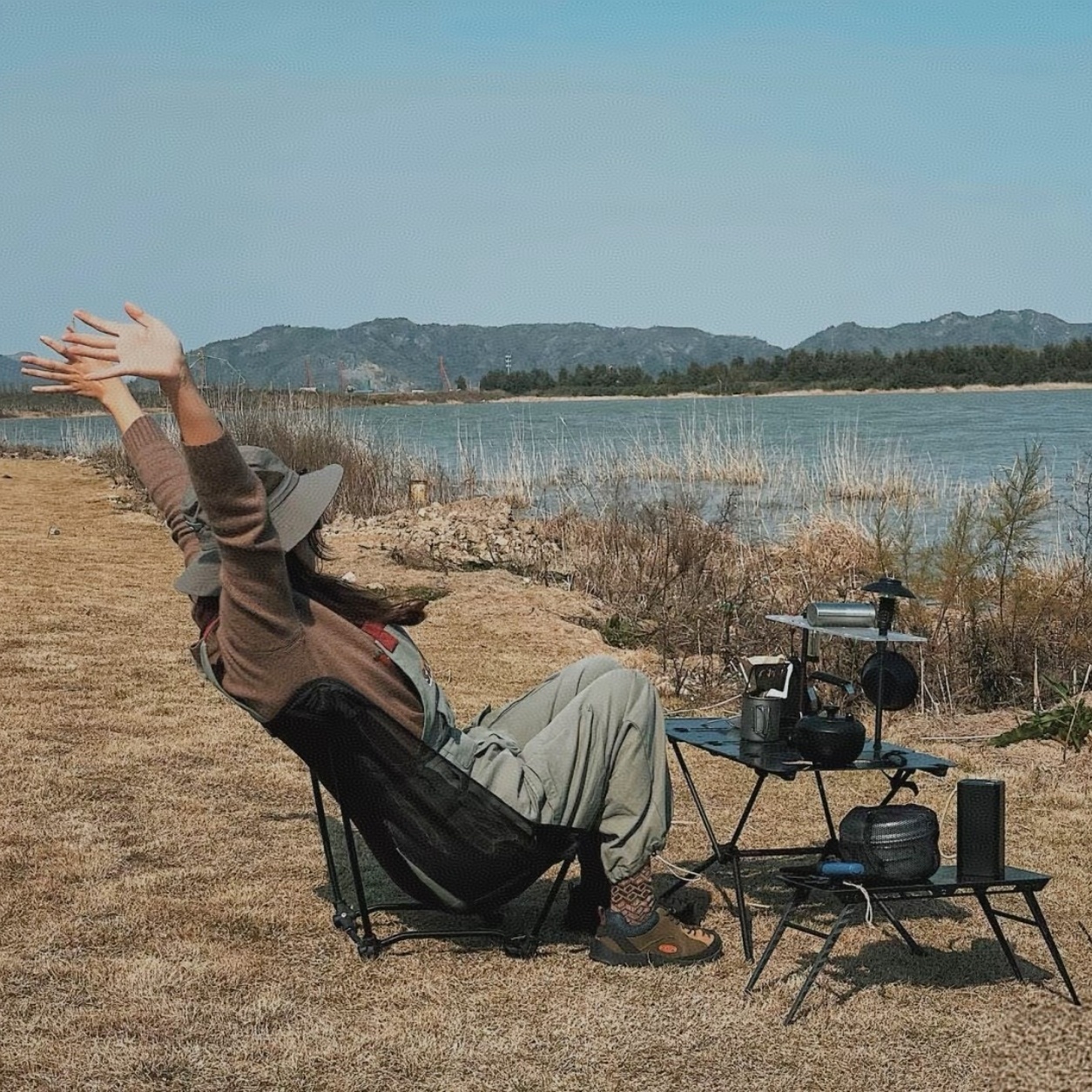 Portable Off Ground Folding Mo - Outdoor Camping Folding Chairs reseña y precio