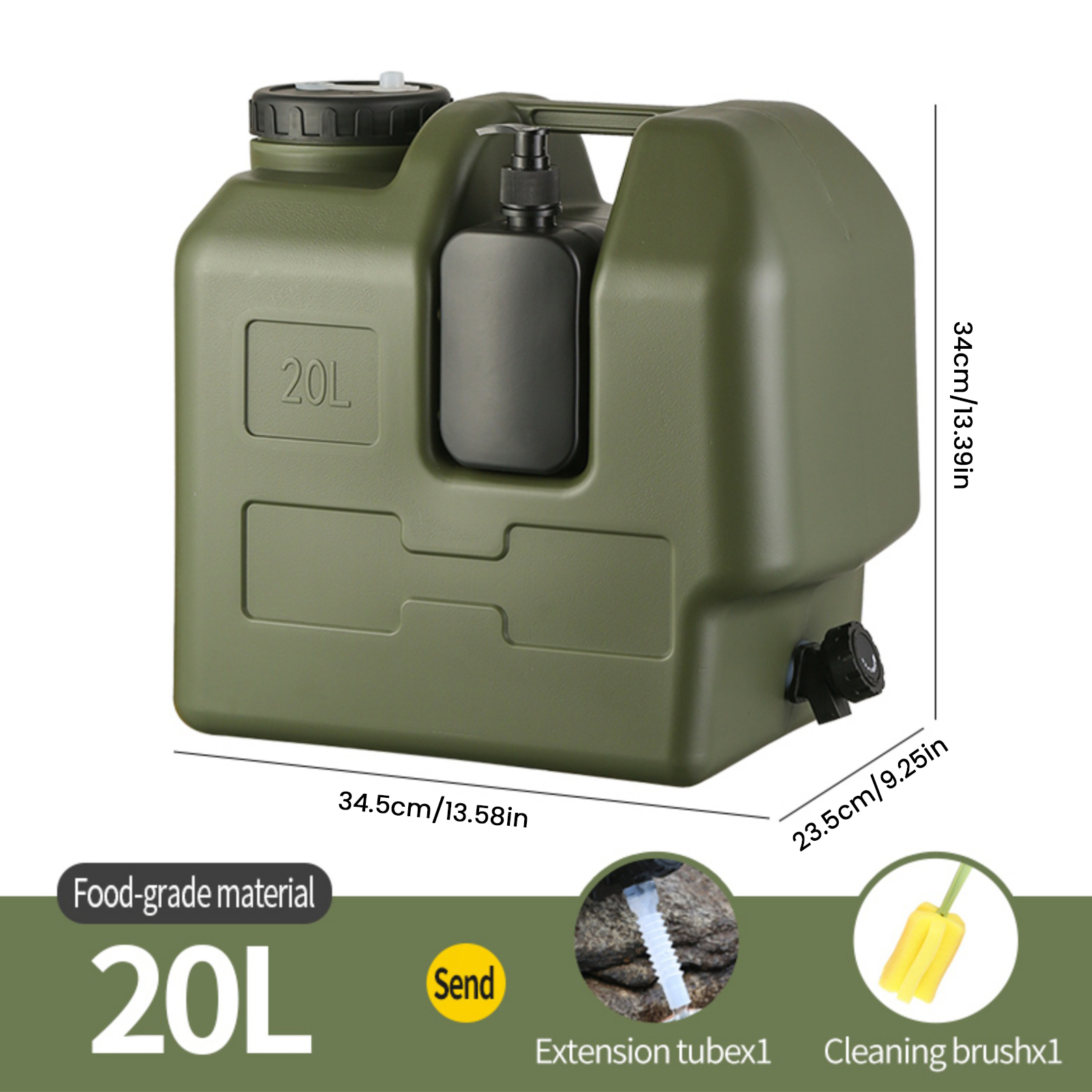 15/20L Portable Camping Water  - Outdoor Camping Kettle reseña y precio