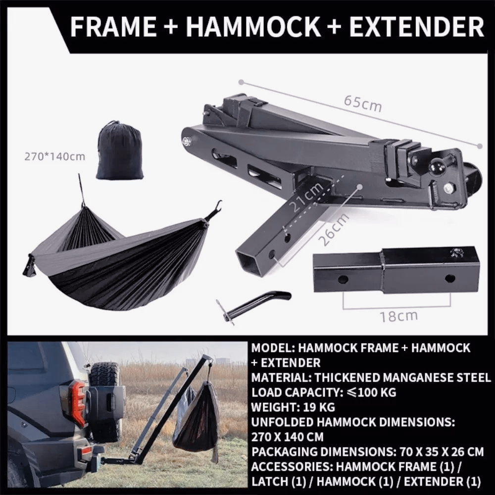 AM-Outdoor trailer bar square  - Camping Hammock reseña y precio