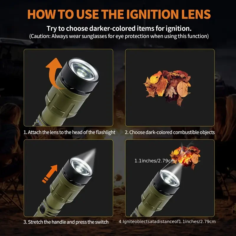 Ultra Powerful Flashlight Conc - Outdoor Camping Lampe reseña y precio
