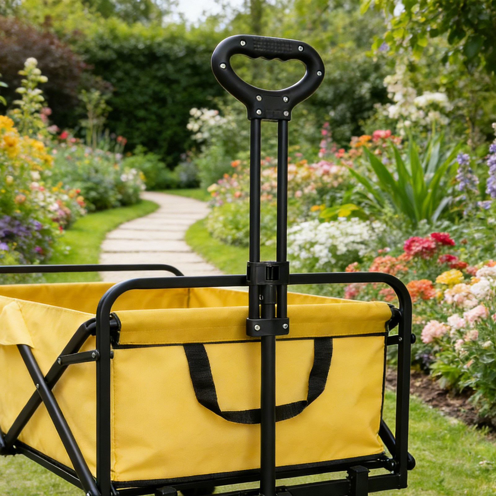 1Set Folding Wagon Push Handle - Outdoor Camping Wagon reseña y precio