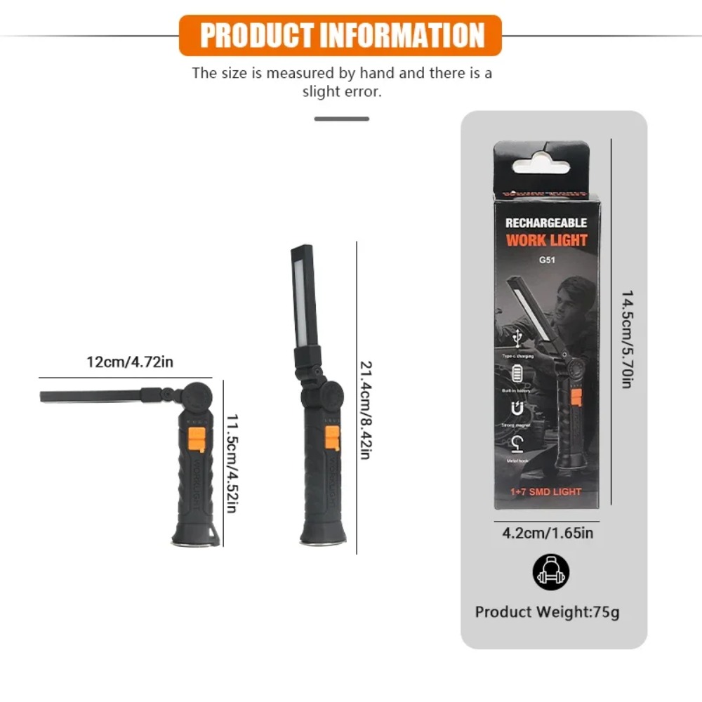 Portable COB LED Flashlight US - Outdoor Camping Lampe reseña y precio