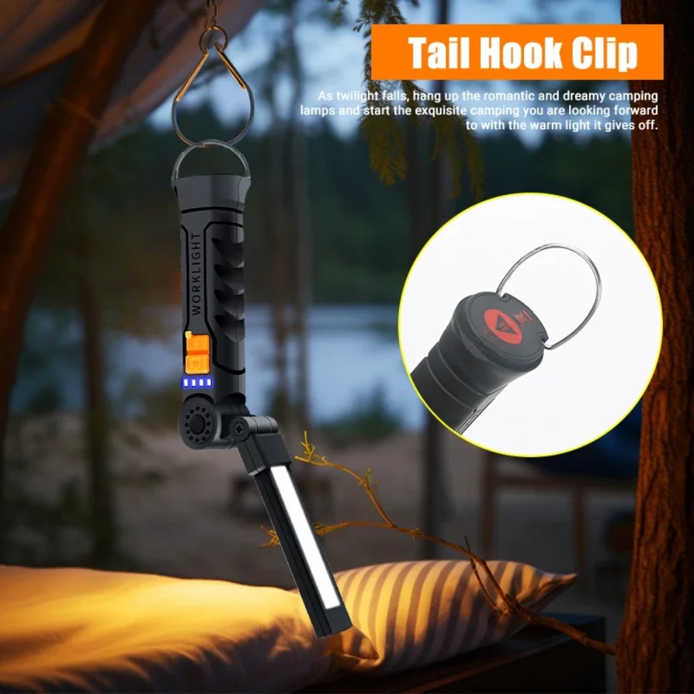 Portable COB LED Flashlight US - Outdoor Camping Lampe reseña y precio