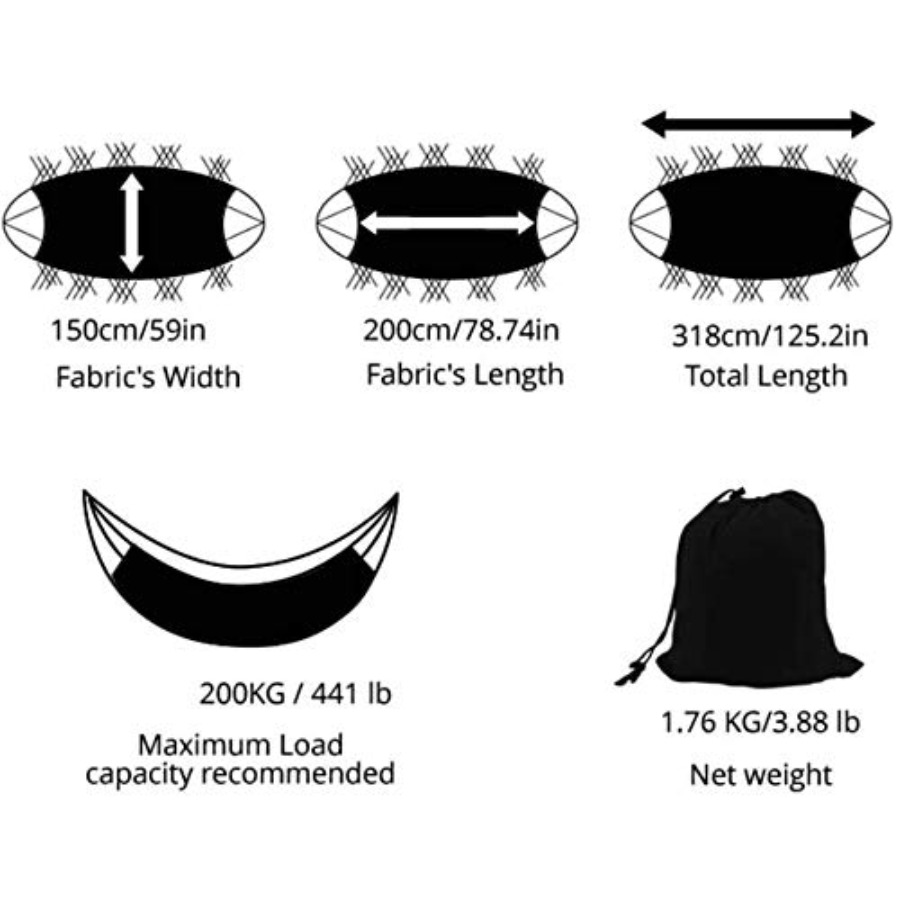Hammock Double Hammocks for Ou - Camping Hammock reseña y precio