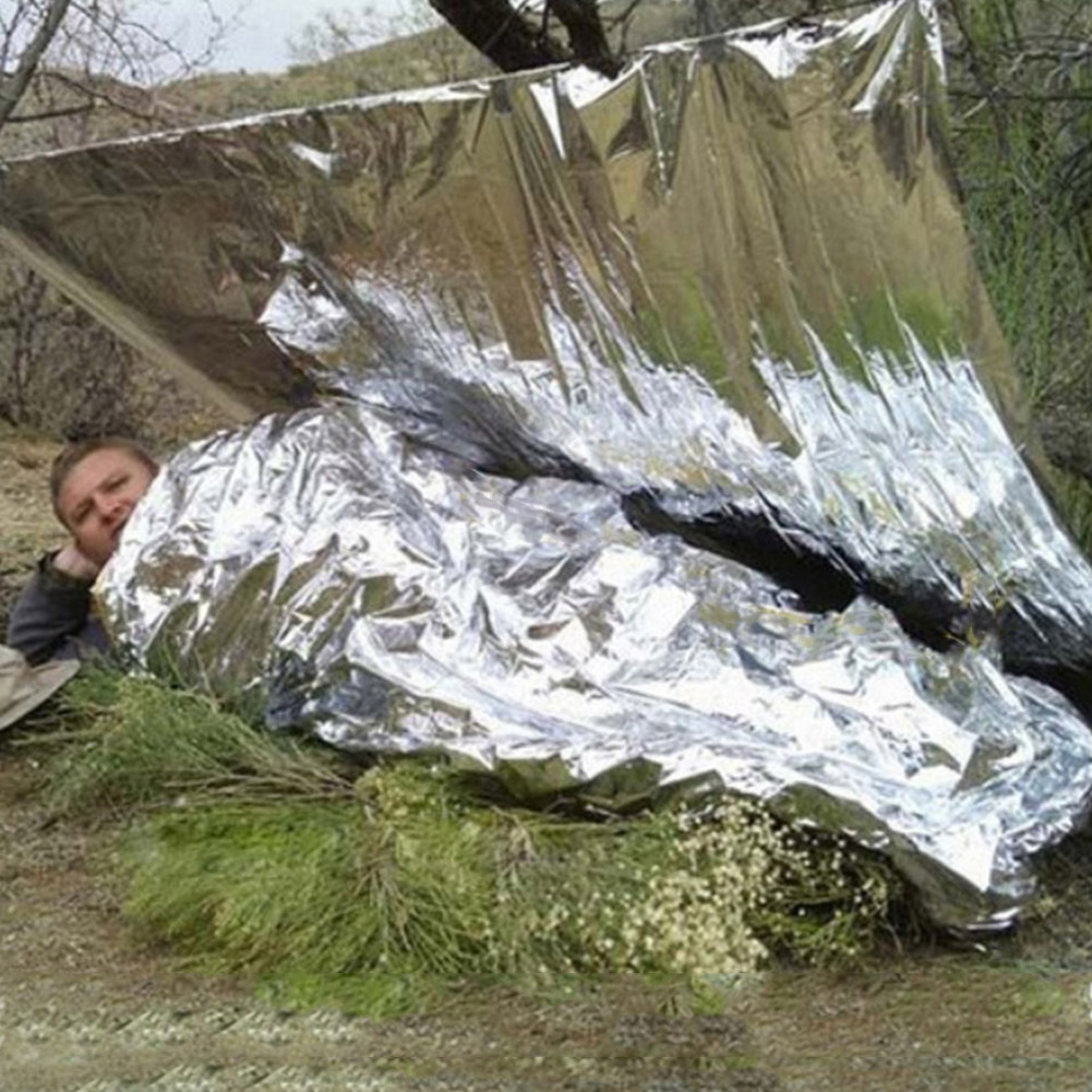 1-10PCS Emergency Thermal Blan - Outdoor Camping Quilt reseña y precio