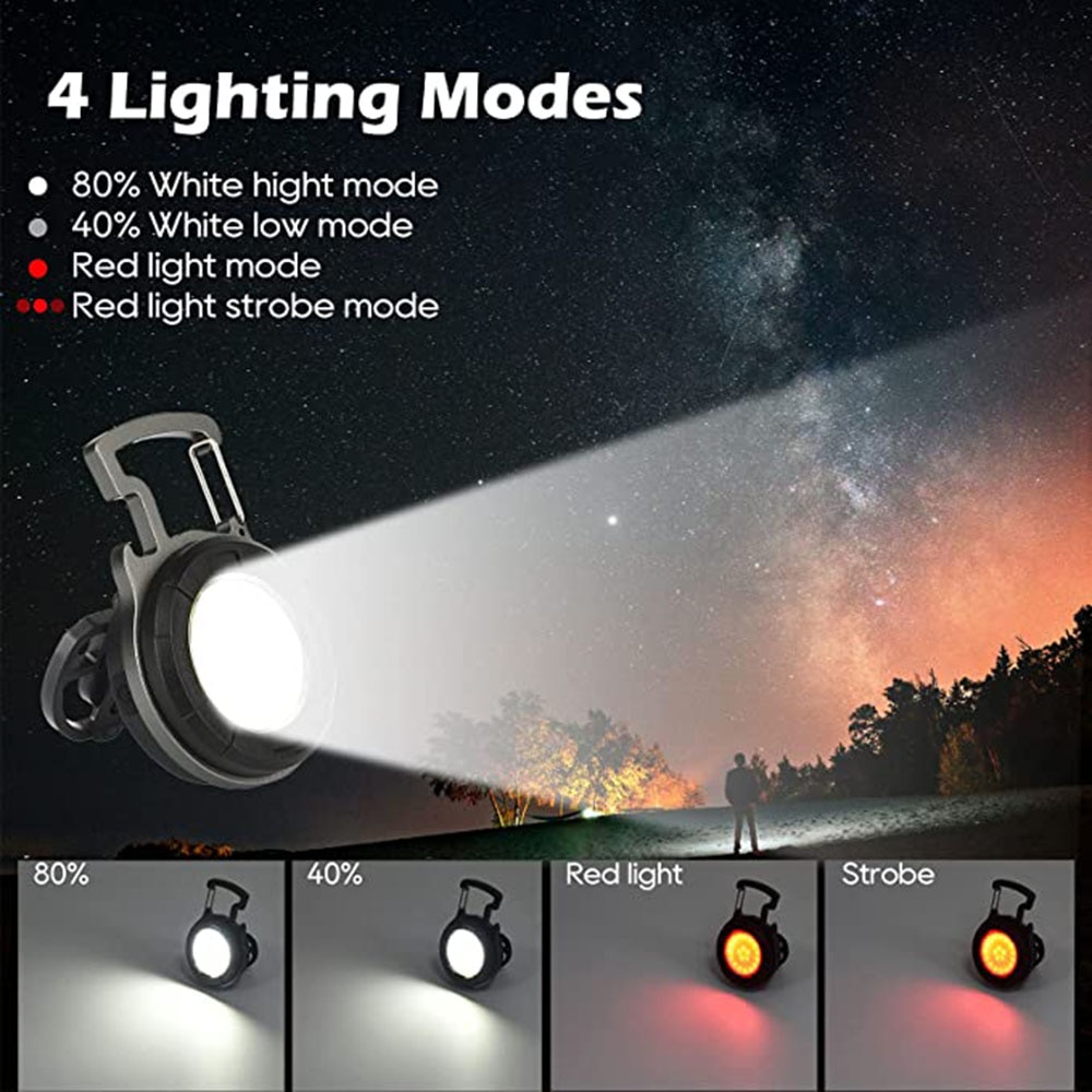 Portable COB Keychain Flashlig - Outdoor Camping Water Tank reseña y precio