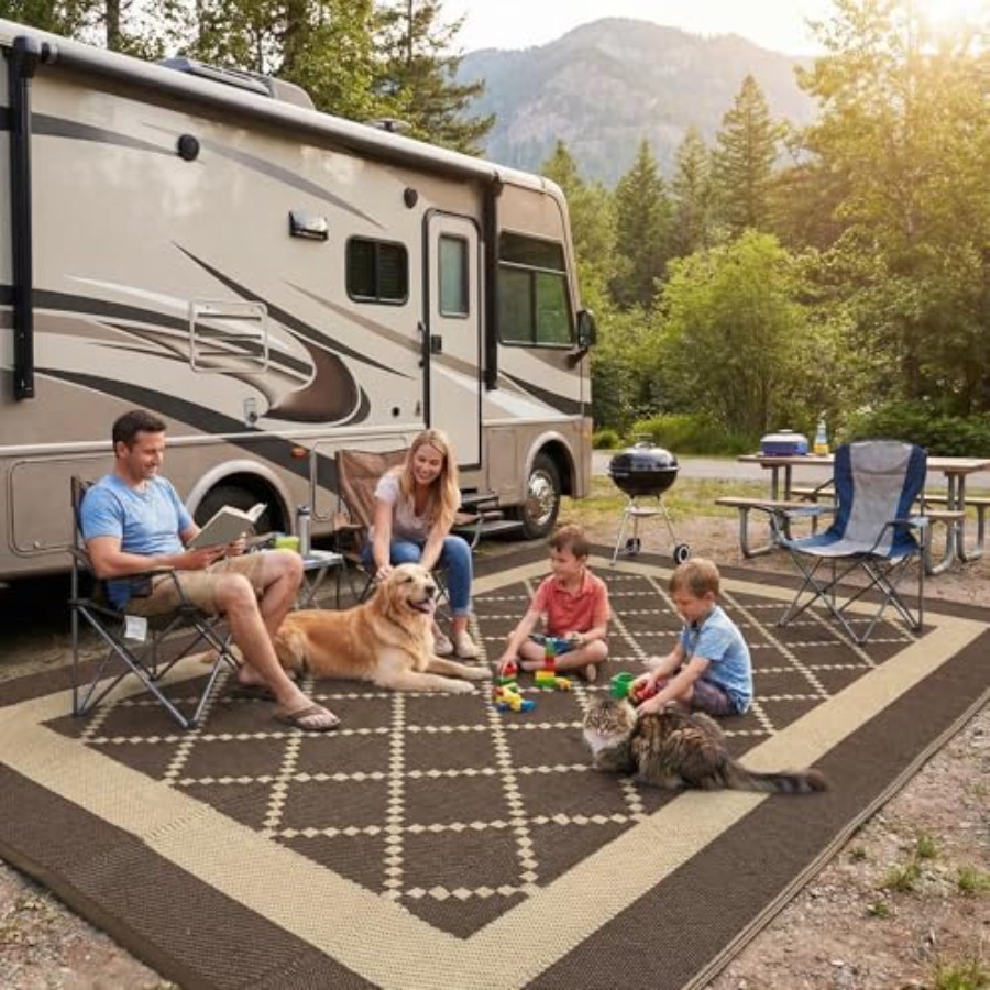 Outdoor Rug Waterproof 9x18 Pa - Outdoor Camping Rugs 9X18 reseña y precio