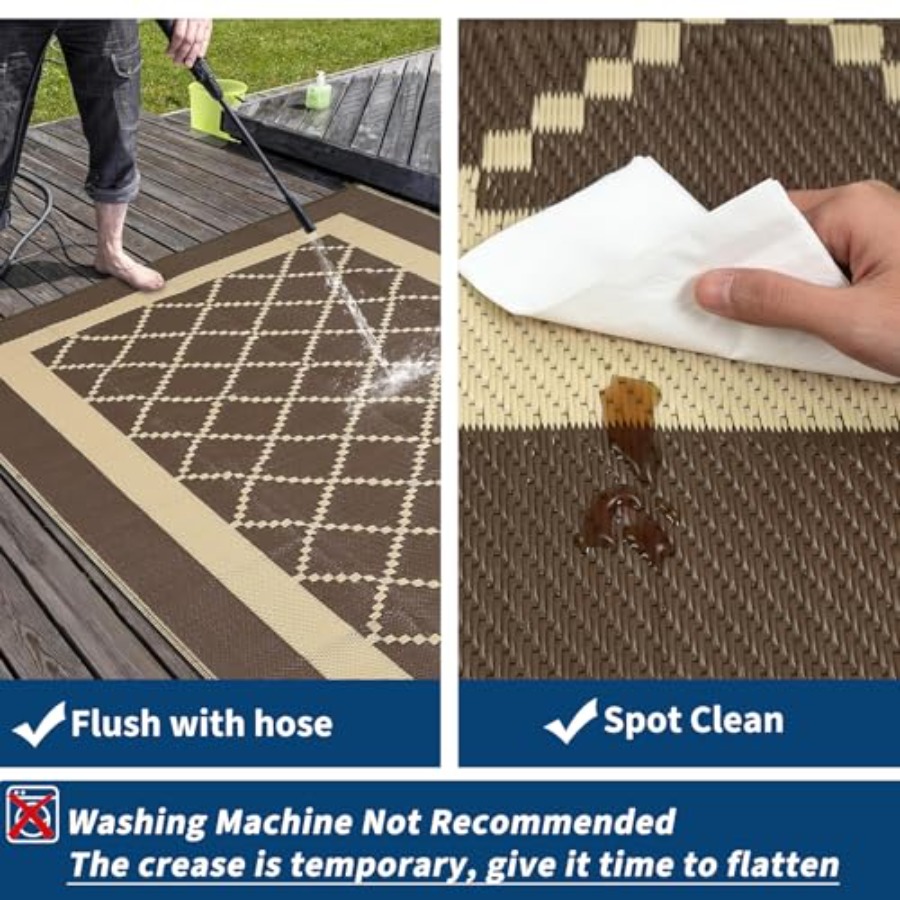 Outdoor Rug Waterproof 9x18 Pa - Outdoor Camping Rugs 9X18 reseña y precio