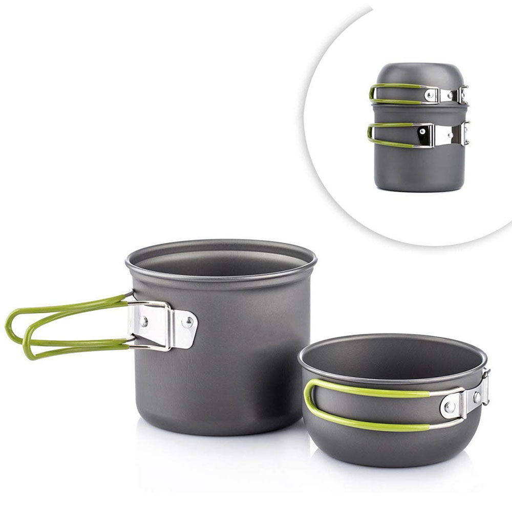 Ultralight Camping Pots Cookwa - Outdoor Camping Kitchen Table reseña y precio