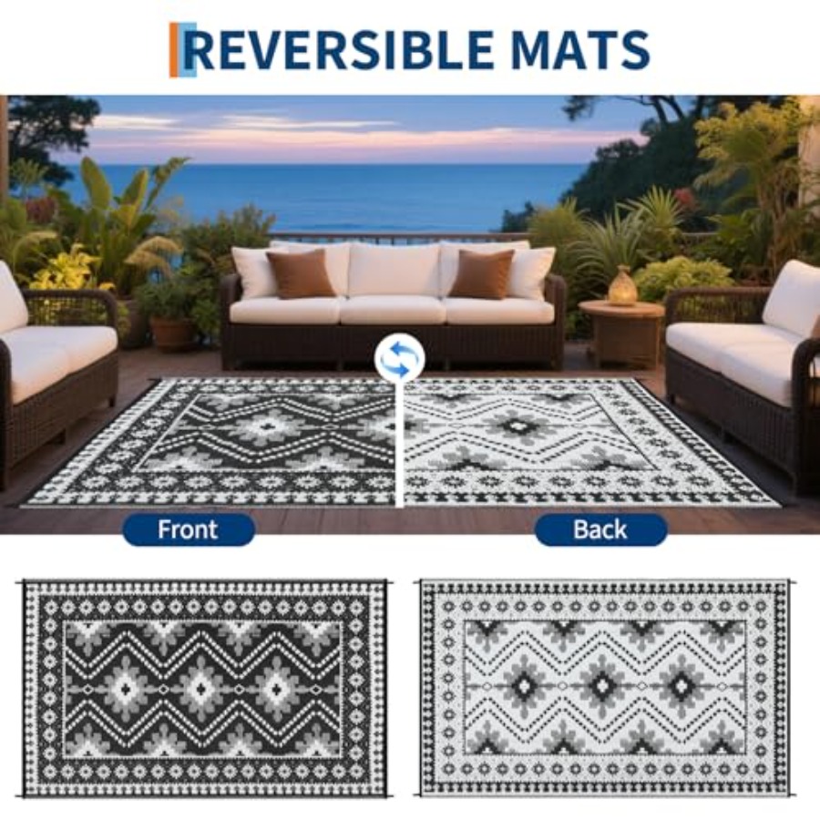 Outdoor Rug 9x18 for Patio Dec - Outdoor Camping Rugs 9X18 reseña y precio